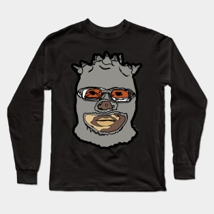 Grey Balaclava Mask Long Sleeve T-Shirt